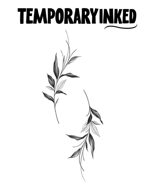 Twin Leaf Tattoo