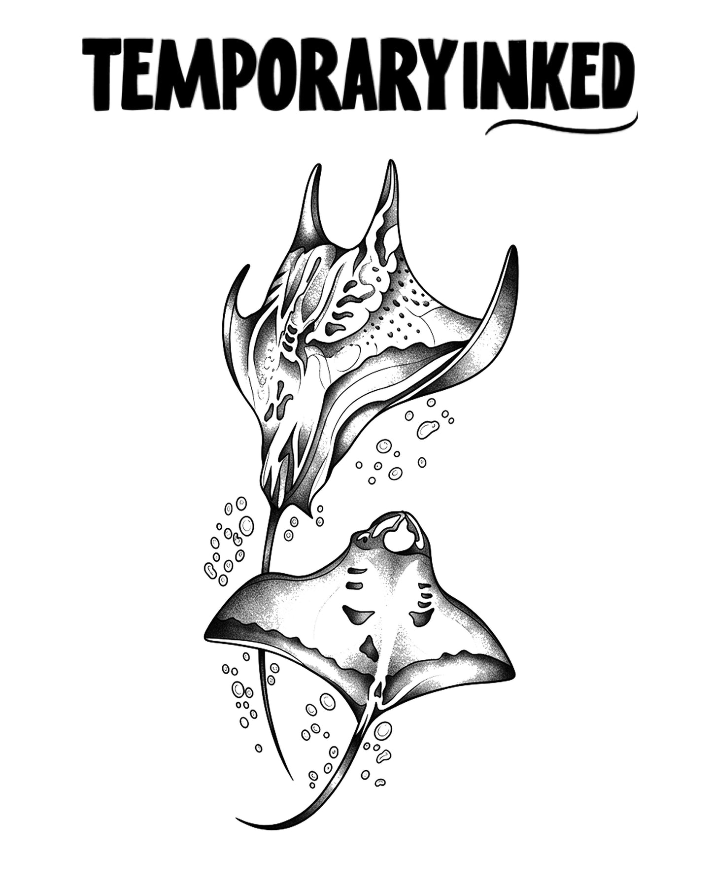 Twin Manta Ray Tattoo