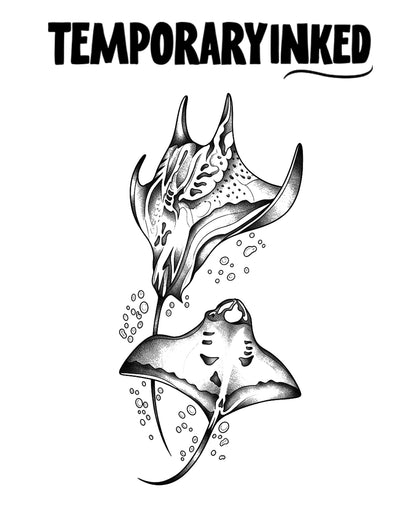 Twin Manta Ray Tattoo