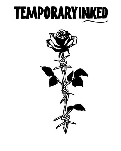 Twisted Rose Vine Tattoo