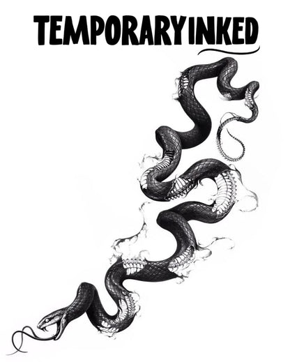 Twisting Serpent XL Tattoo