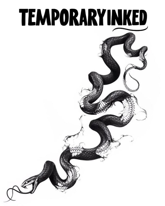 Twisting Serpent XL Tattoo