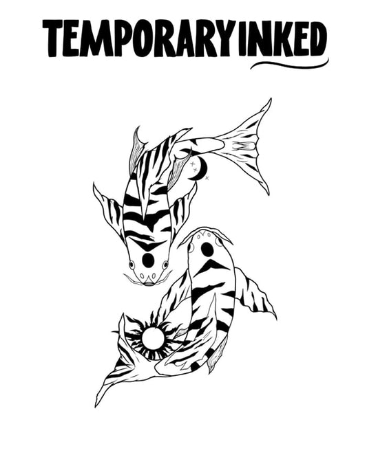 Two Koi Fish Balance Tatto