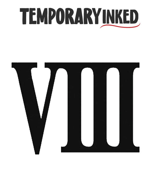 Roman Number Temporary Tattoo by TemporaryInked.com | Create Your Own Number Tattoo