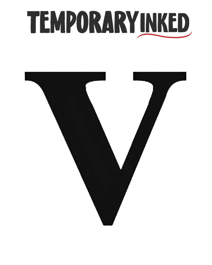 Roman Number Temporary Tattoo by TemporaryInked.com | Create Your Own Number Tattoo