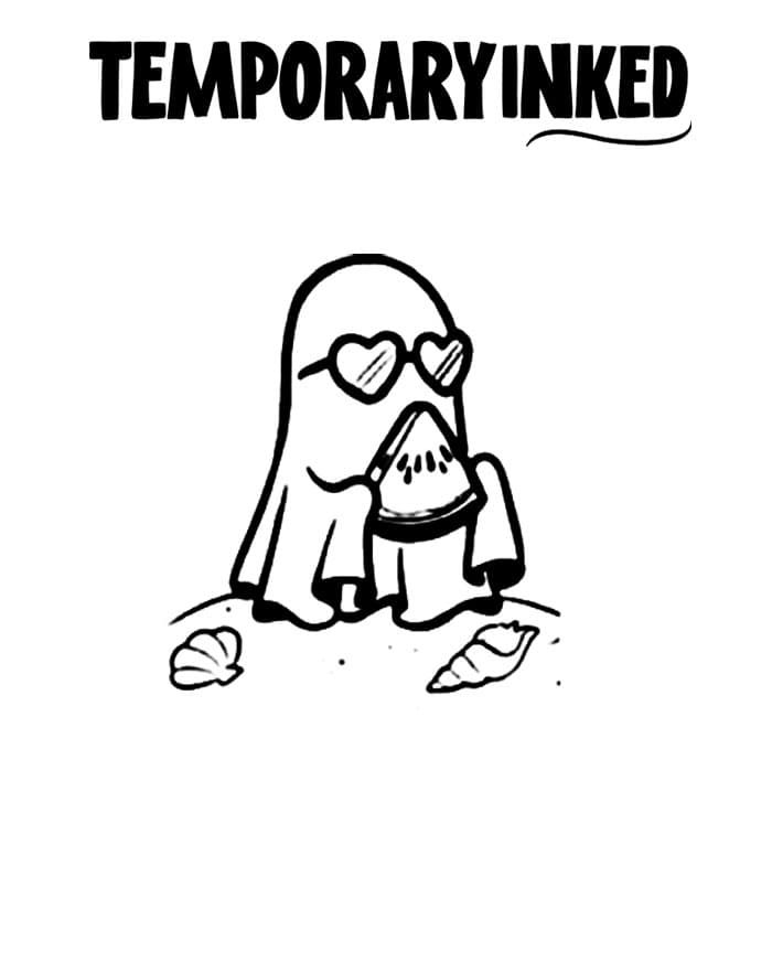 Vacay Ghost Tattoo
