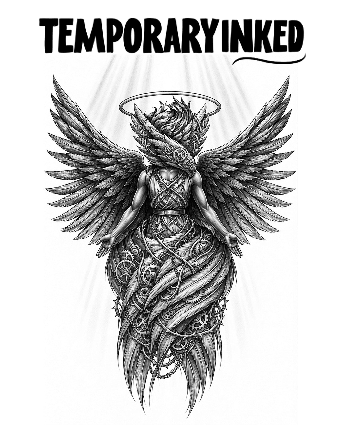 Veiled Heavenly Guardian Tattoo