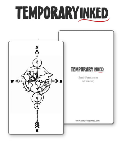 Wanderlust Compass Tattoo