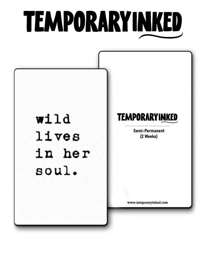 Wild Lives In Her Soul Tattoo