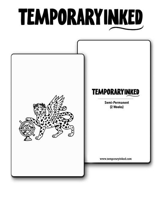 Winged Mythical Leopard Tattoo