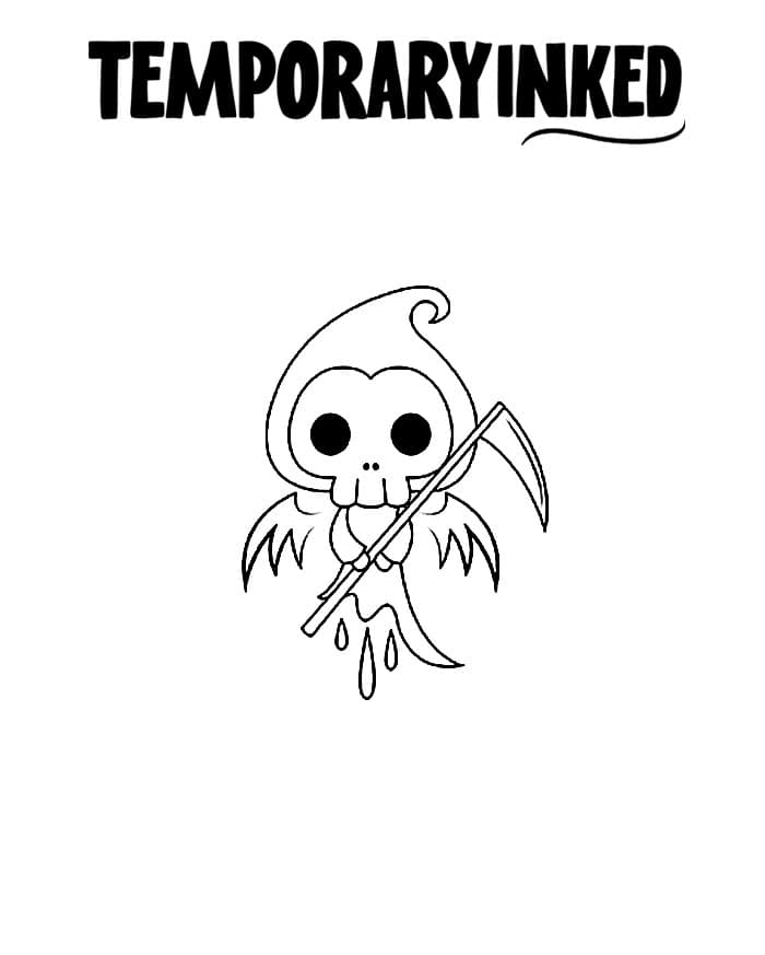 Winged Death Tattoo