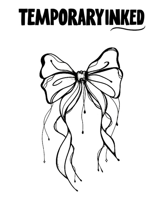 Winged Ribbon Tattoo