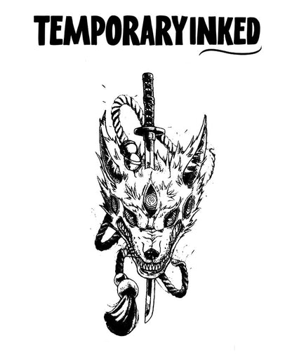 Wolf Ninja Tattoo