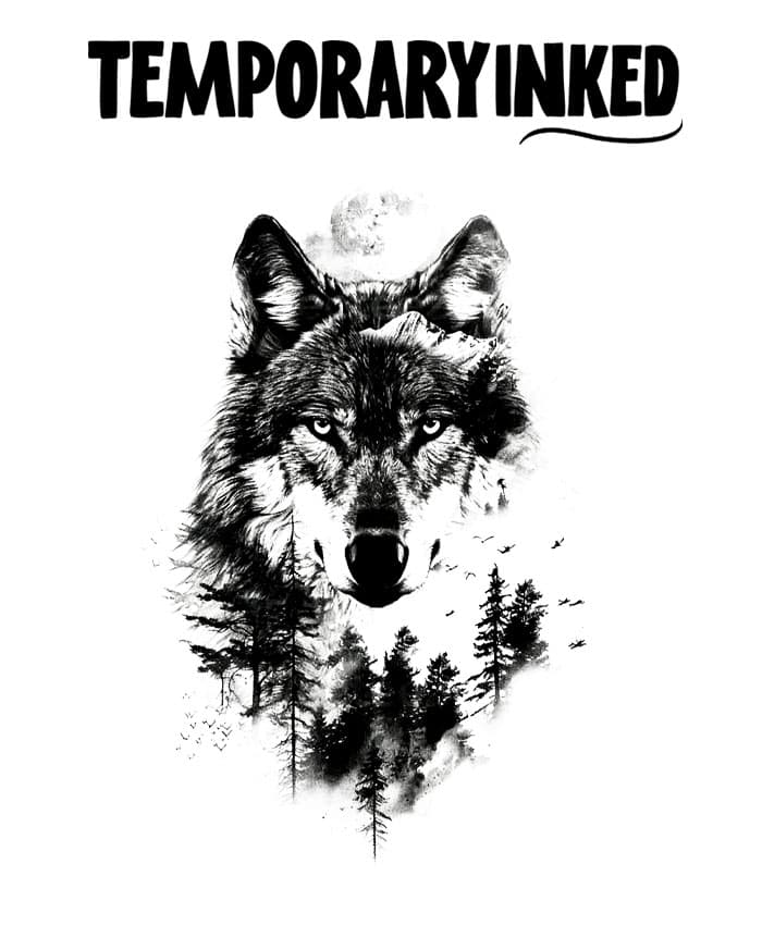 Wolf Woodlands Tattoo