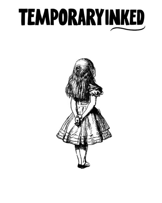 Wondering Girl Small Tattoo