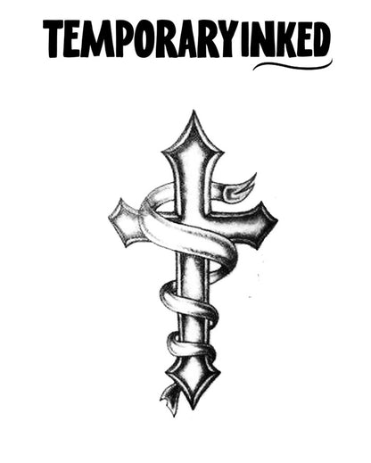 Wrapped Cross Tattoo