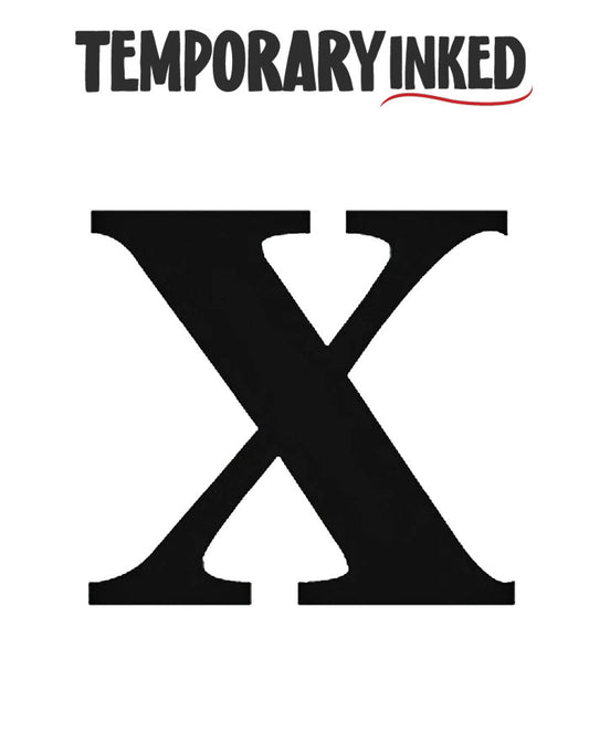 Roman Number Temporary Tattoo by TemporaryInked.com | Create Your Own Number Tattoo