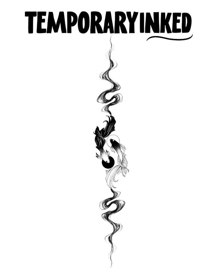 Zen Balance Koi Tattoo