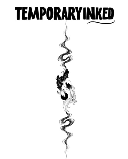 Zen Balance Koi Tattoo